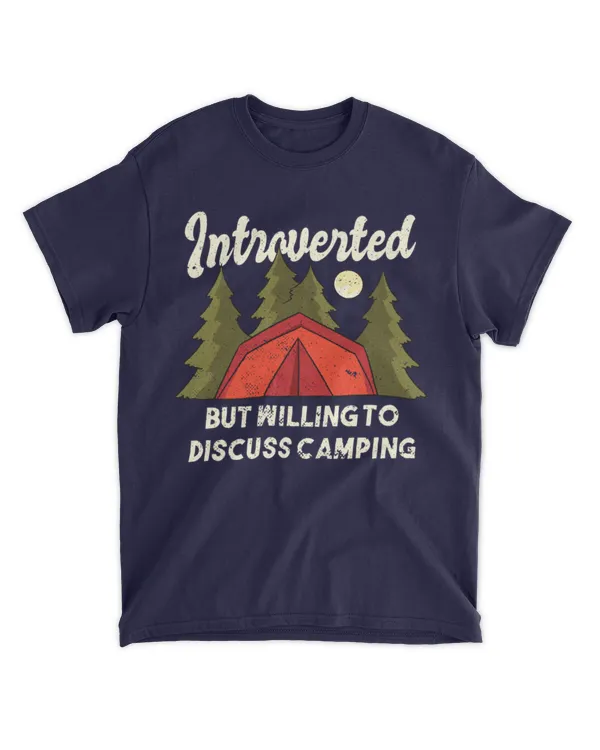 introverted but willing to discuss camping