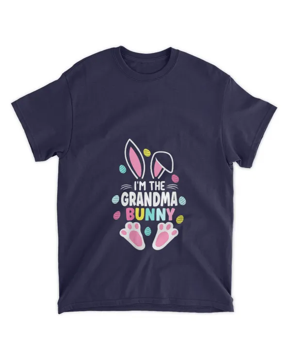 Womens I'm The Grandma Bunny Matching Family Easter Day V-Neck - Unisex Standard T-Shirt Unisex Standard T-Shirt