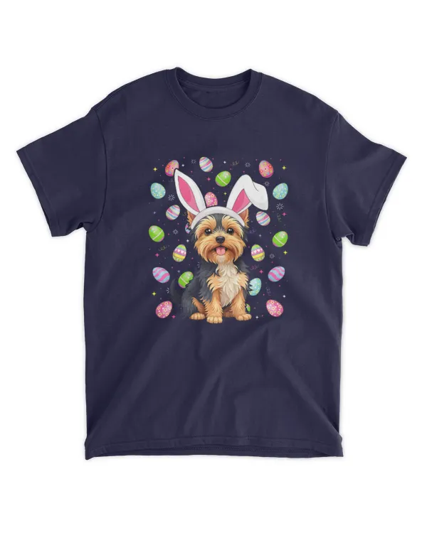 Yorkie Dog Easter Egg Hunt Bunny Ear Yorkie Easter Premium - Unisex Standard T-Shirt Unisex Standard T-Shirt