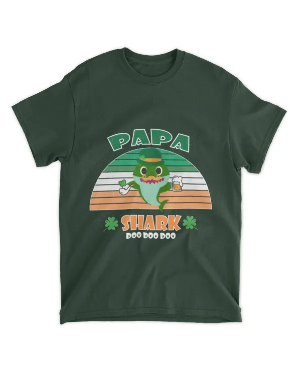 Miah2080 Irish Papa Shark Saint Patricks Day Family