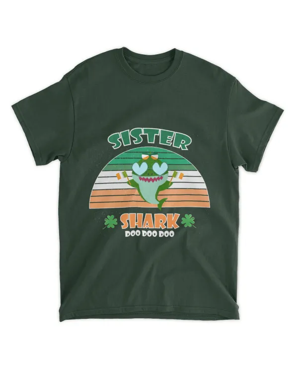 Miah2082 Irish Sister Shark Saint Patricks Day Family
