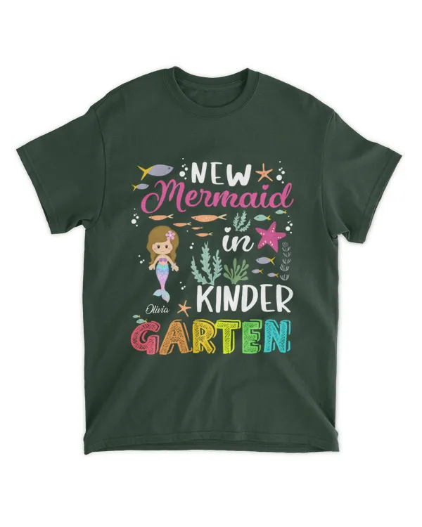 New Mermaid In Kindergarten, 1st Grade, 2nd Grade - Personalized Shirt, Gifts For Back To School , Gifts Idea For Back To School