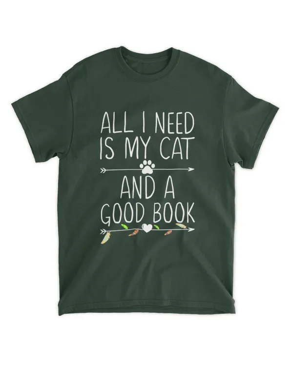 ETT861_cat All I Need Is My Cat And A Good Book