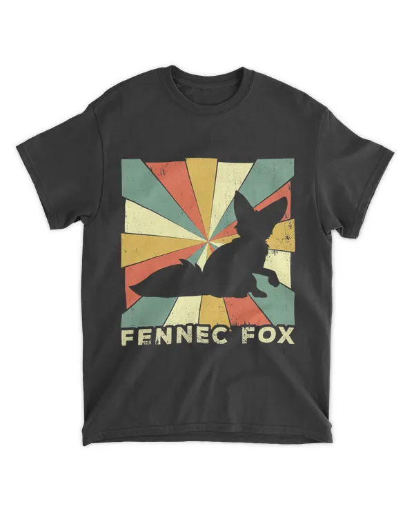 Vintage Fennec Fox Lover Retro Style Animal T-Shirt