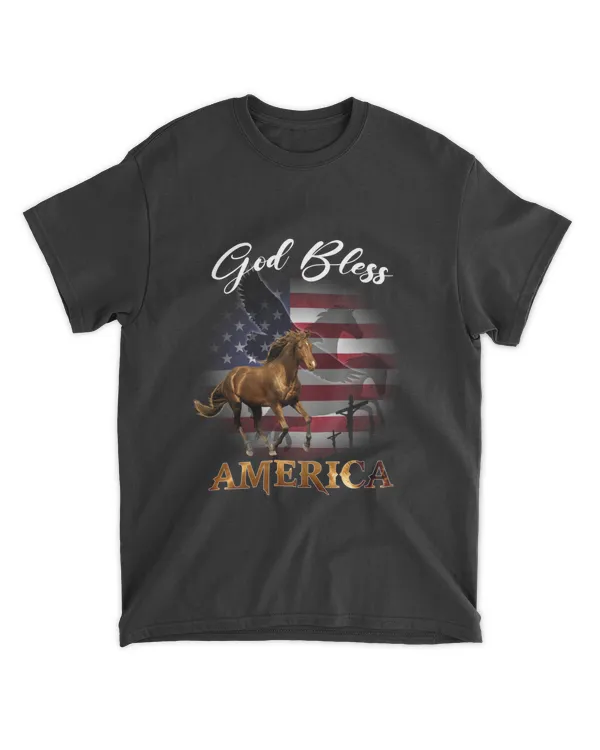 Horse Eagle God Bless
