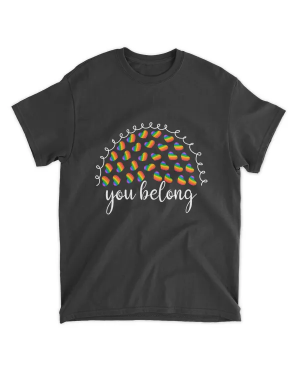 RD You Belong LGBTQ Rainbow Gay Pride Shirt, Lgbt Pride Shirt, LGBT Shirt, Gay Pride LGBTQ Shirt, Trans Shirt