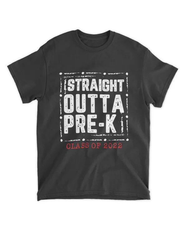 RD Boys Kids Gift, Straight Outta Pre-k Shirt, Class Of 2022 Shirt, Cool Graduation T-Shirt