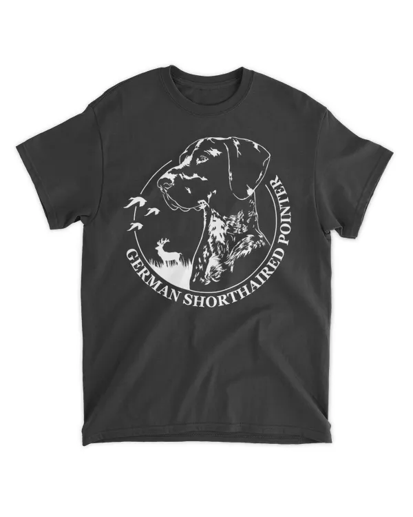 Funny Proud German Shorthaired Pointer hunting dog portrait Pullover Hoodie