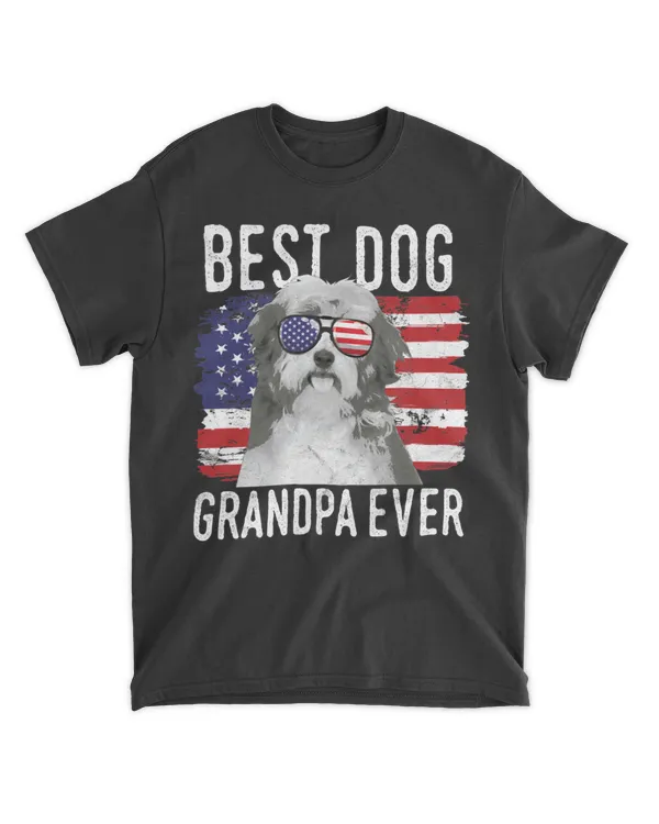 American Flag Best Dog Grandpa Ever Havanese USA Slim Fit T Shirt