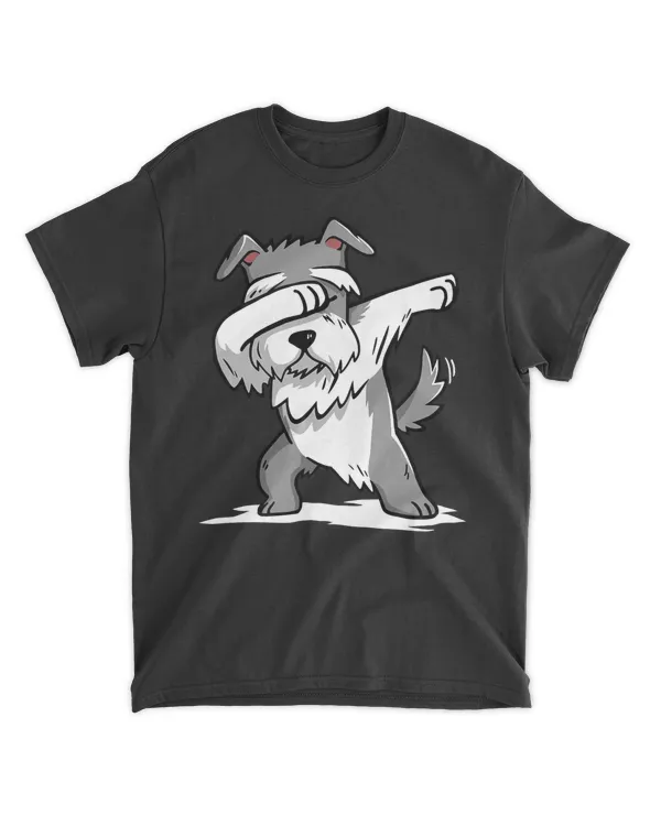 Schnauzer Cute Dabbing T-Shirt Funny Dab Dance Gift Shirt
