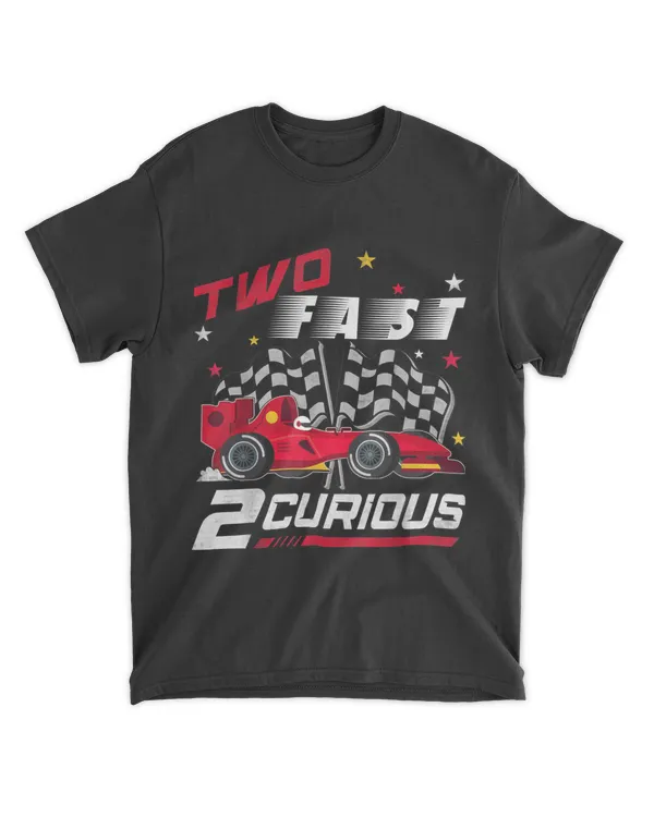 Two Fast 2 Curious Birthday Decorations 2nd Bday 2020 Tee T-Shirt