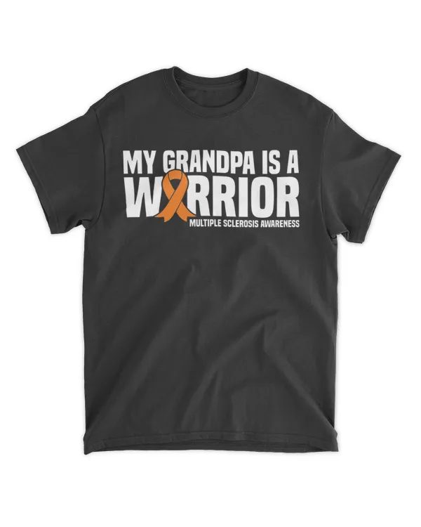 My Grandpa is a Warrior MS Multiple Sclerosis Awareness T-Shirt
