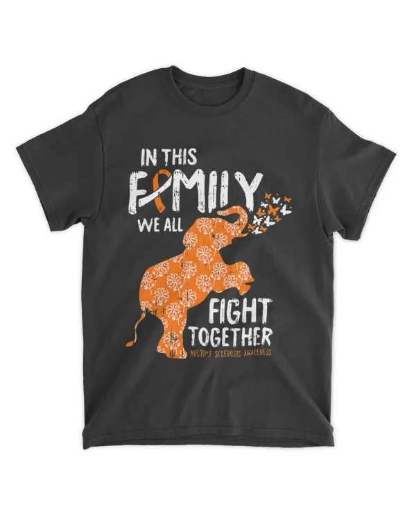 We All Fight Together Multiple Sclerosis Awareness MS Gifts T-Shirt