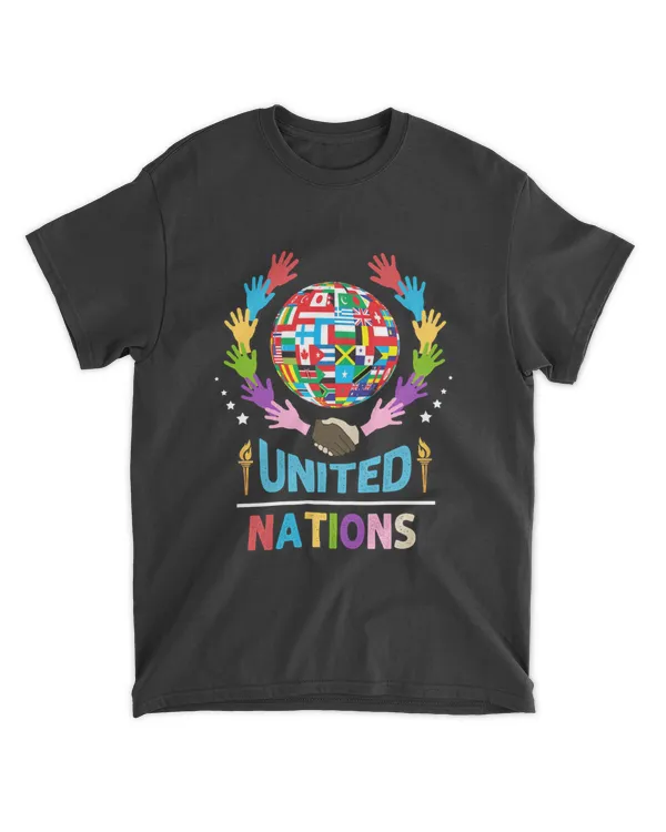 United Nations Hand Flag