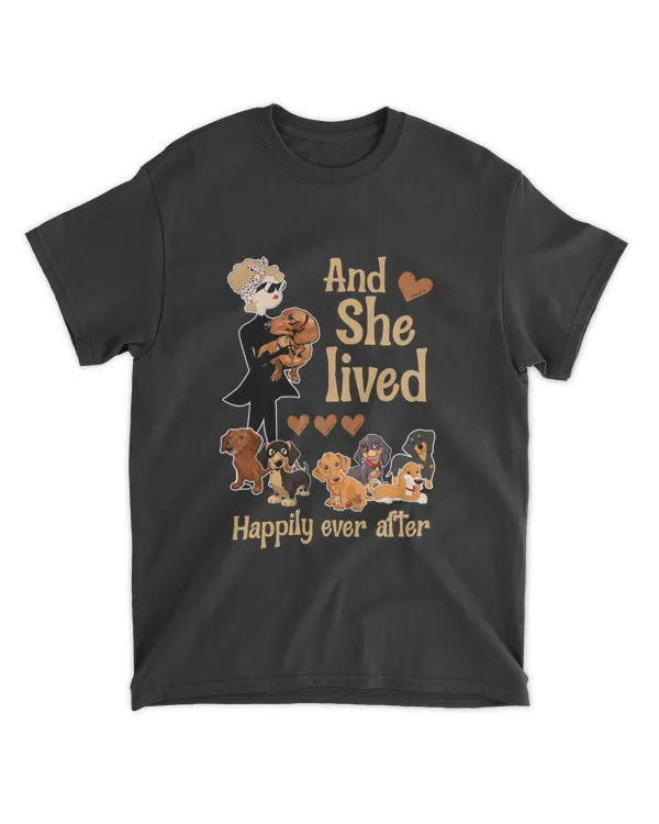 Dachshund Dog And She Lived Happily Ever After Dog Lover