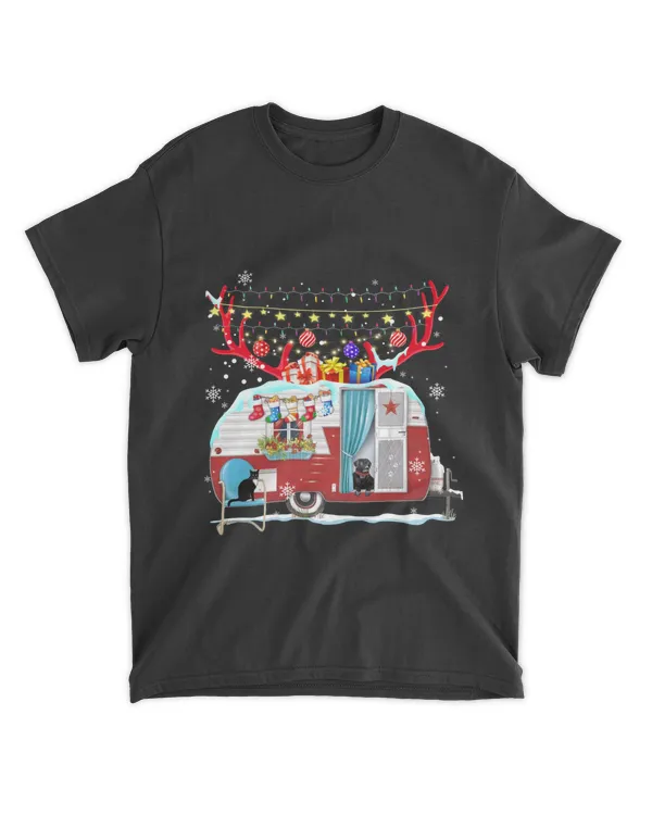Camping Christmas Lights Camper Campfire
