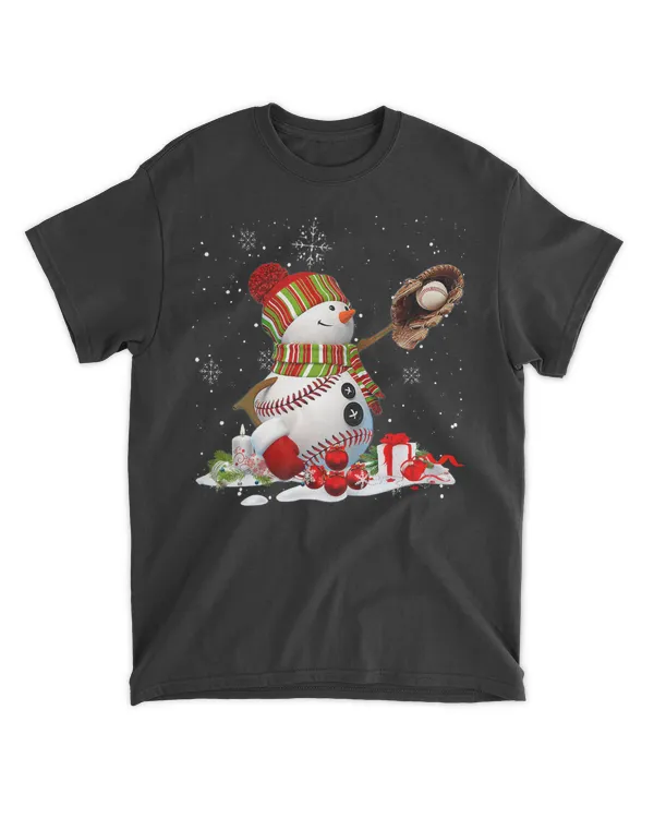 Baseball Snowman Baseball Christmas Yule Sports Lovers 67 Baseball Coach