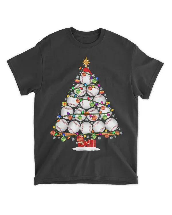 Baseball Xmas Tree Baseball Xmas Lights Santa Baseball Ball Player 56 Baseball Coach