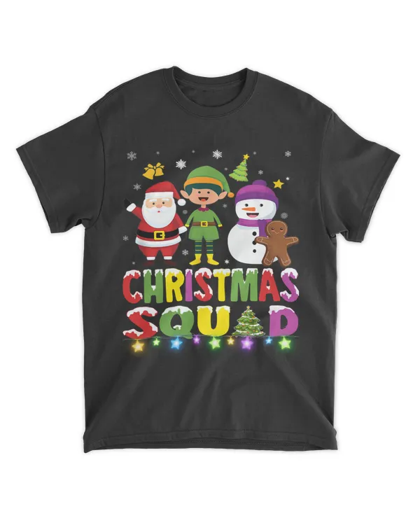 Christmas Squad Santa Friends Christmas Matching Funny Family