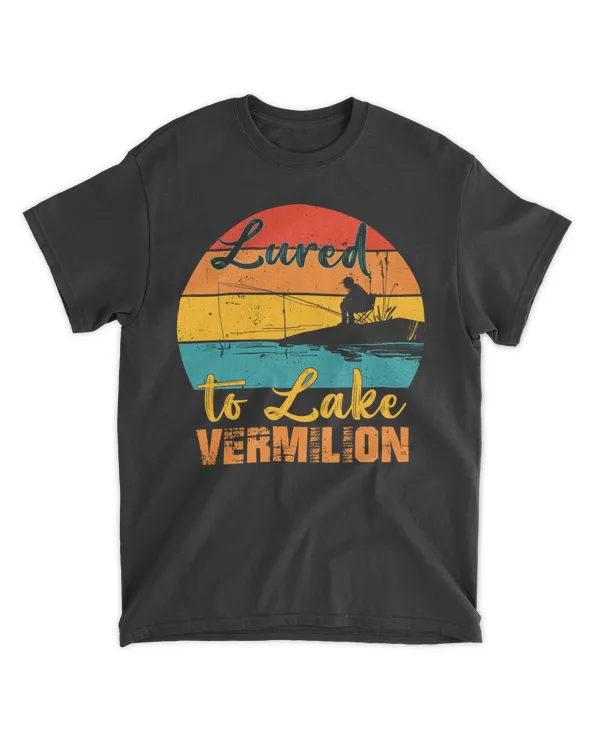 RD Lured to Lake Vermilion, MN Fishing Fisherman Shirt