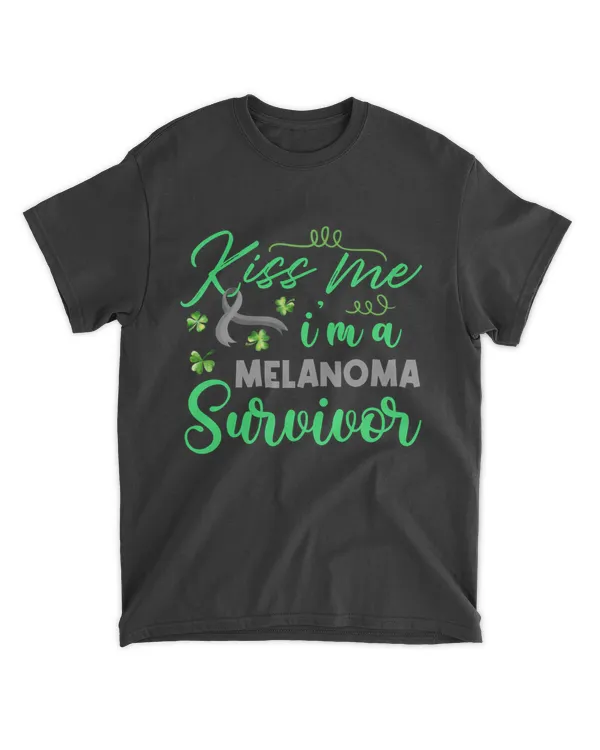 RD Kiss Me Im Melanoma Survivor St Patrick Day Gift Premium Shirt