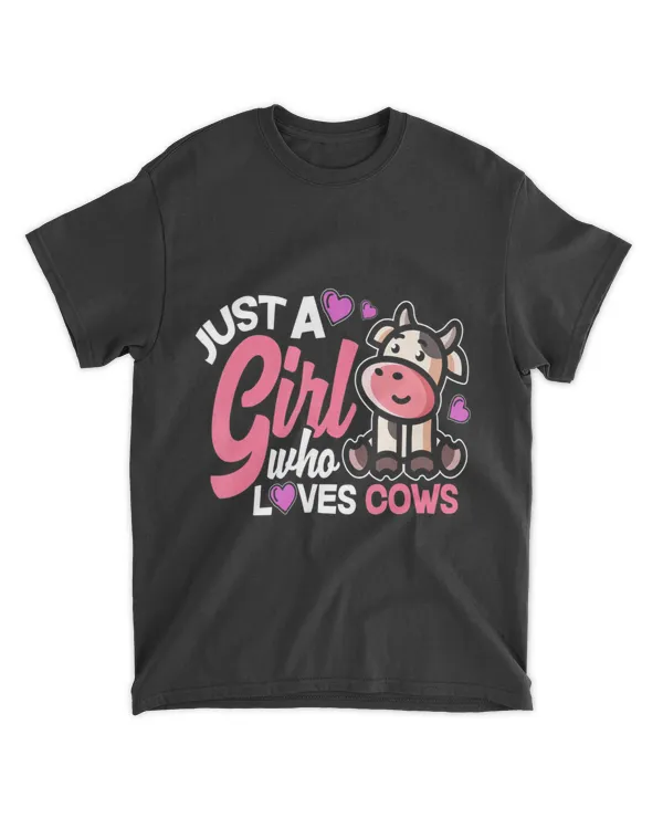 Just A Girl Who Loves Cows Cute Farm Toddler Gift