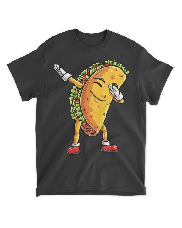 Dabbing Taco Cinco de Mayo Funny Boys Men Mexican Food Dab T-Shirt