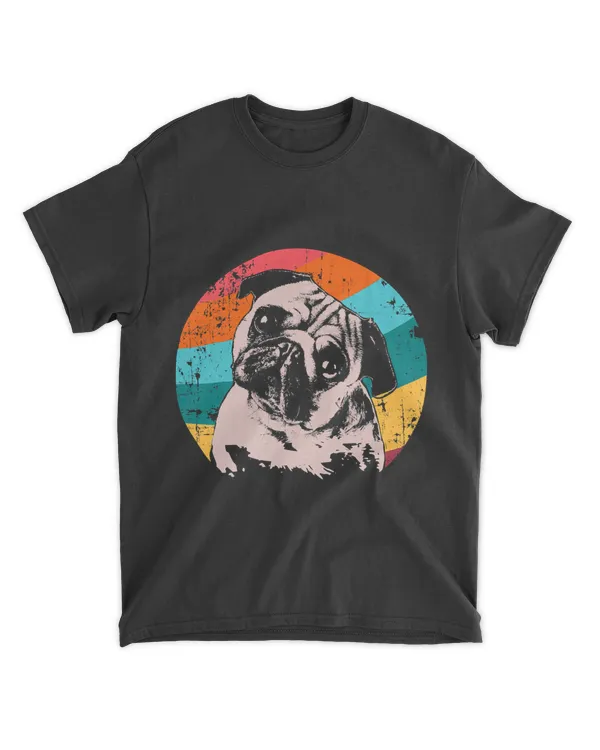 Pug Vintage Style T-Shirt Gift Idea