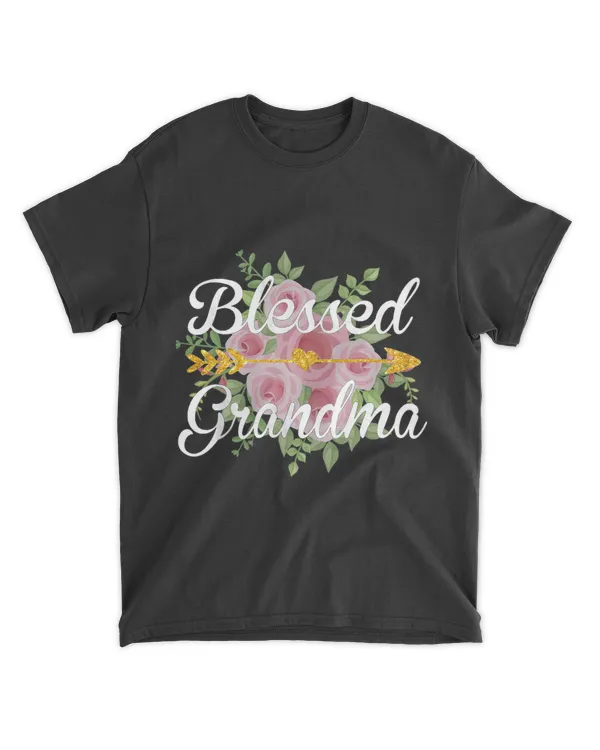 Blessed Grandma Shirt Funny Cute Graphic Tees Mother's Day T-Shirt - Mothers Day Shirts For Grandma