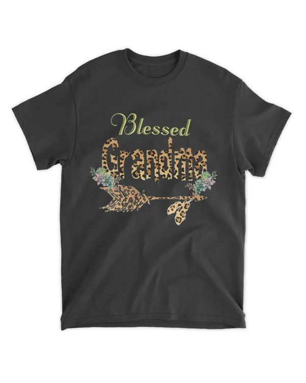 Womens Blessed Grandma ShirtGift for Mom Mom Life Cute Mom T-Shirt - Mothers Day Shirts For Grandma