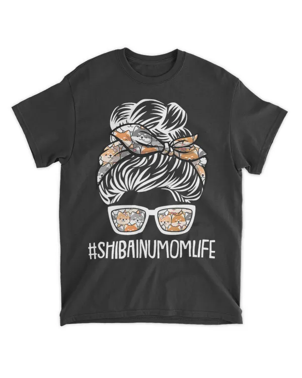 Womens Shiba Inu Mom Life Mothers Day Cute Dog Puppy Pet Owner Mama T-Shirt