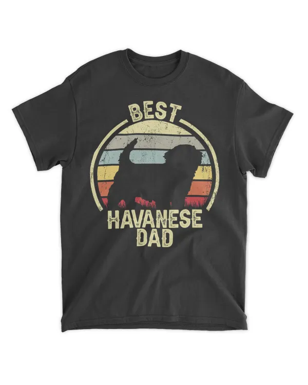 Best Dog Father Dad - Vintage Havanese T-Shirt