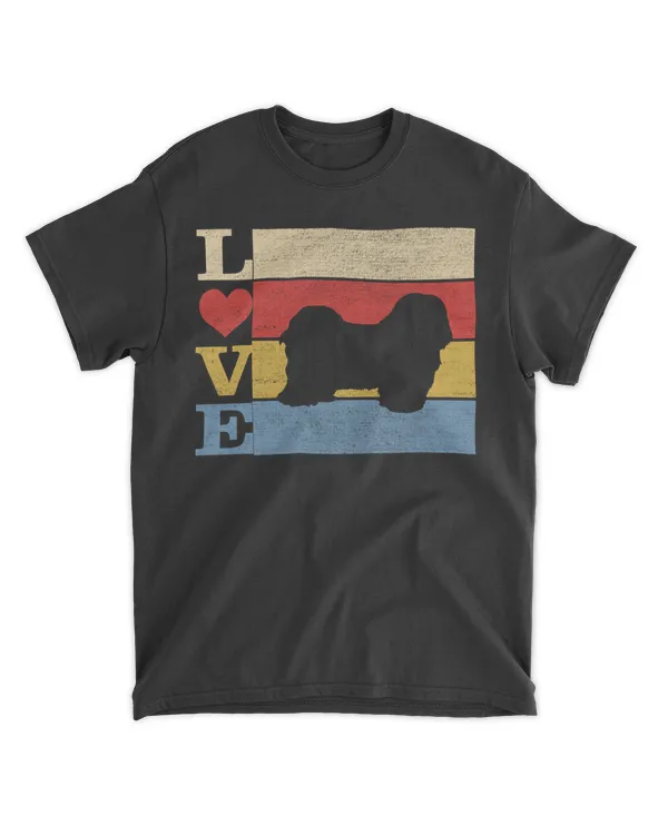 Retro Love Havanese Dog Vintage Gift Pullover Hoodie