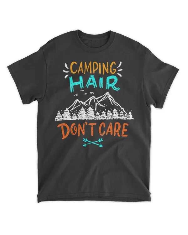 Camp Camping Hair Camper T-Shirt