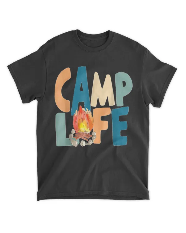 Camp Life Tie Die Summer Top For Girls Summer Camp T Shirt