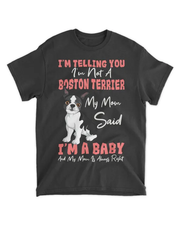 Boston Terrier Mom American Gentleman Dog Lover Mother's Day T-Shirt
