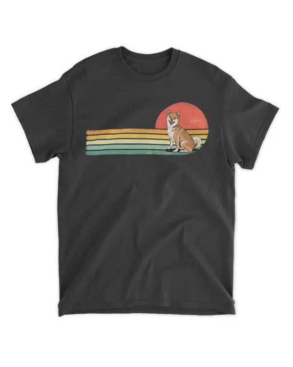 Retro Vintage Shiba Inu Dog Lover Shiba Mom Dad Pet Lover T-Shirt