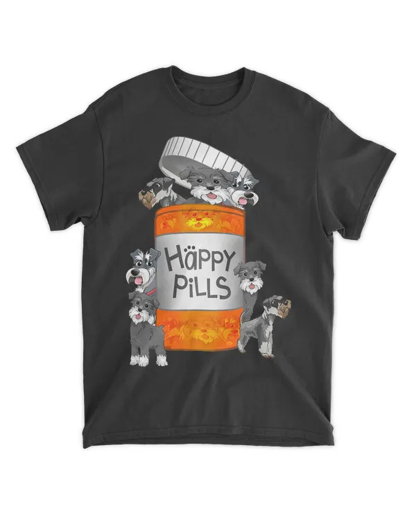 Happy Pills Schnauzer T-shirt