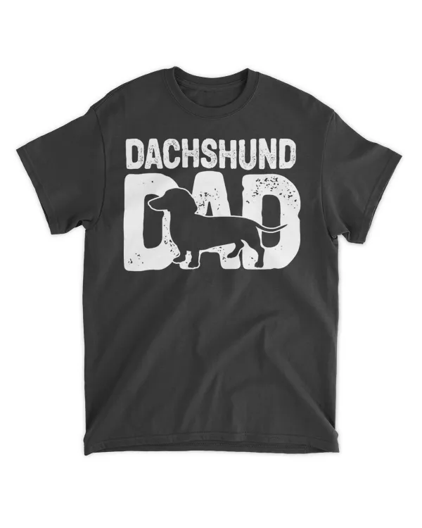 Funny Dachshund Dad Dog Lover Dachshund Father Dog Owner T-Shirt
