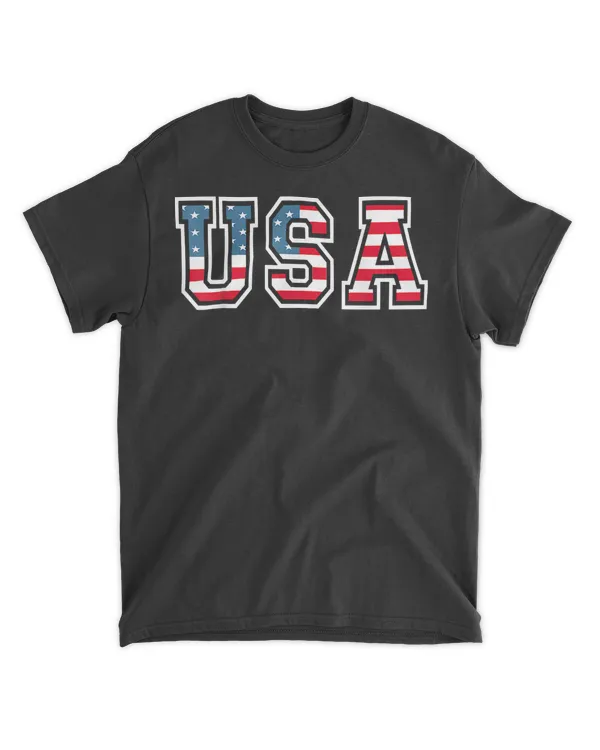 4th Of July Independence Day The USA American Flag Patriotic T-Shirt