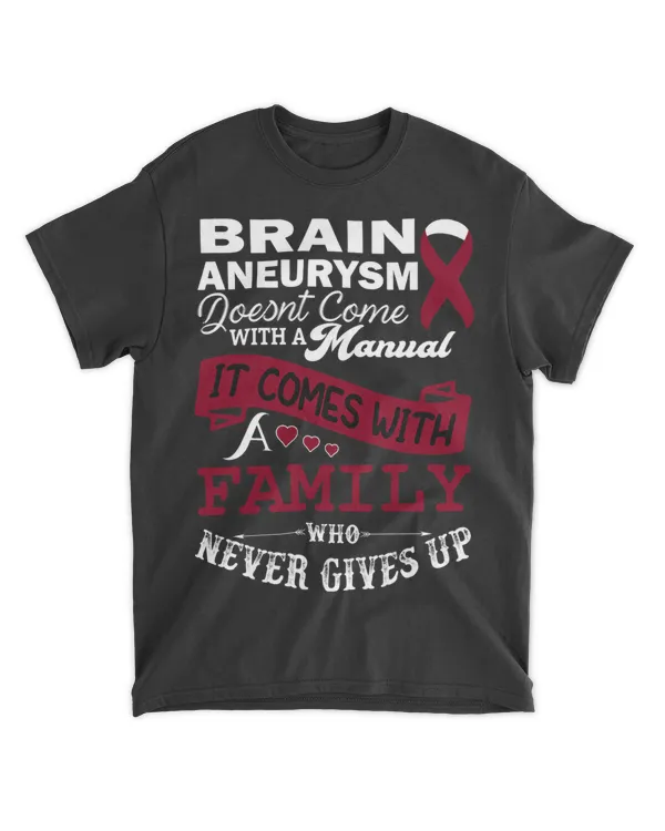 Brain Aneurysm Awareness Burgundy Ribbon Family Support
