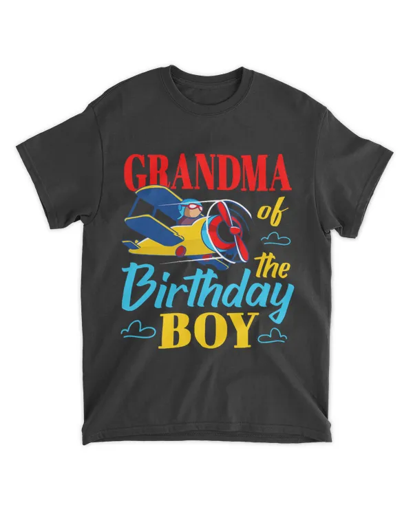 Grandma Of The Birthday Boy Airplane Party Matching Plane