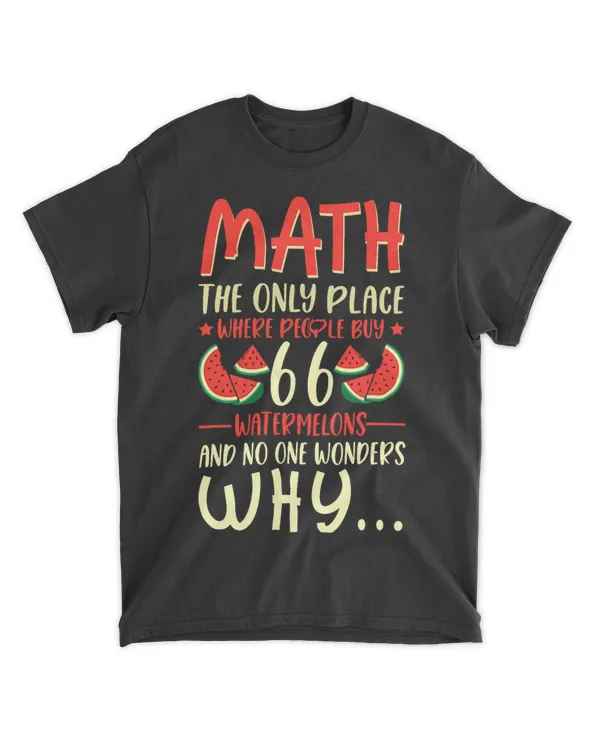Math Watermelon Mathematics Math Teacher Mathematician