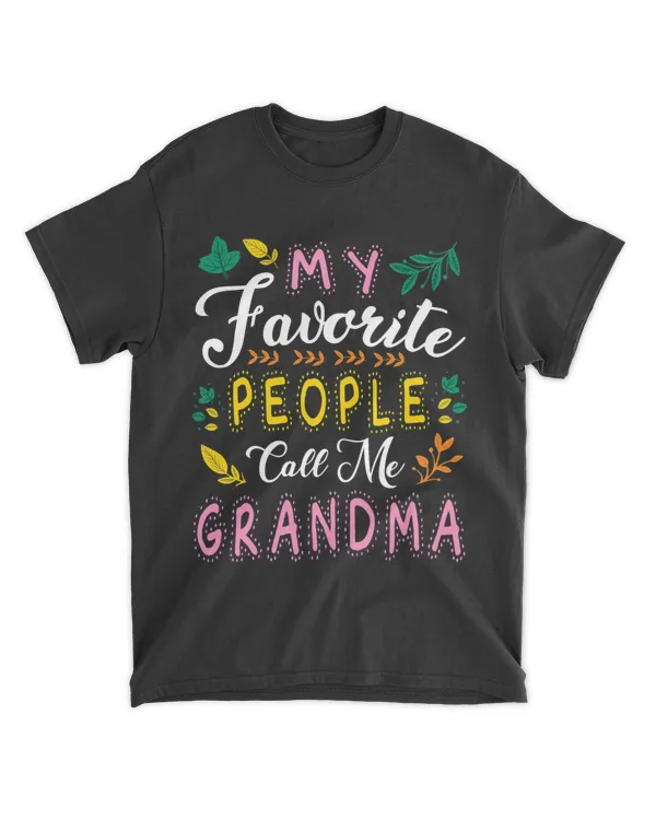 My Favorite People Call Me Grandma Happy Thanksgiving Day
