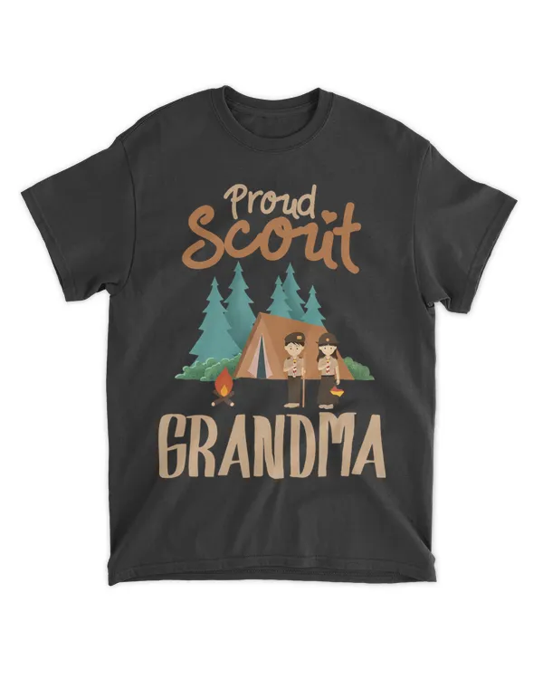 Proud Scout Grandma Camping Scout Scouting Leader Adventure