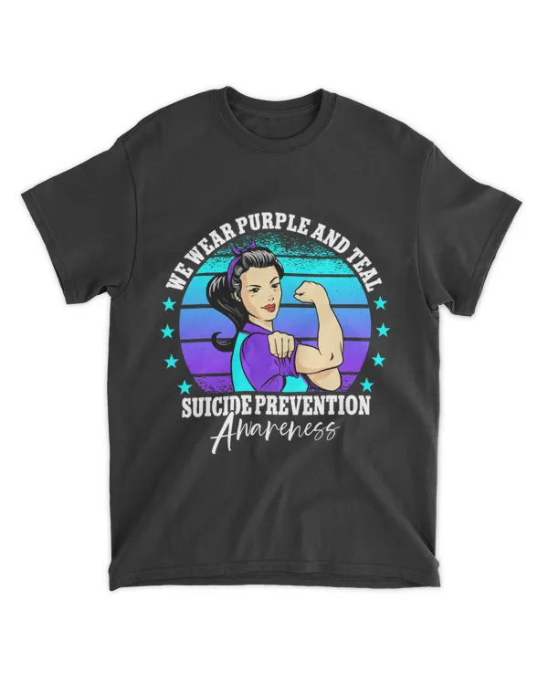 We Wear Purple And Teal Suicide Prevention 21