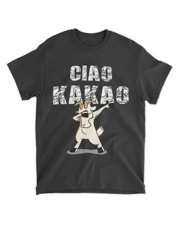 Ciao cocoa goat welcome funny saying on trend
