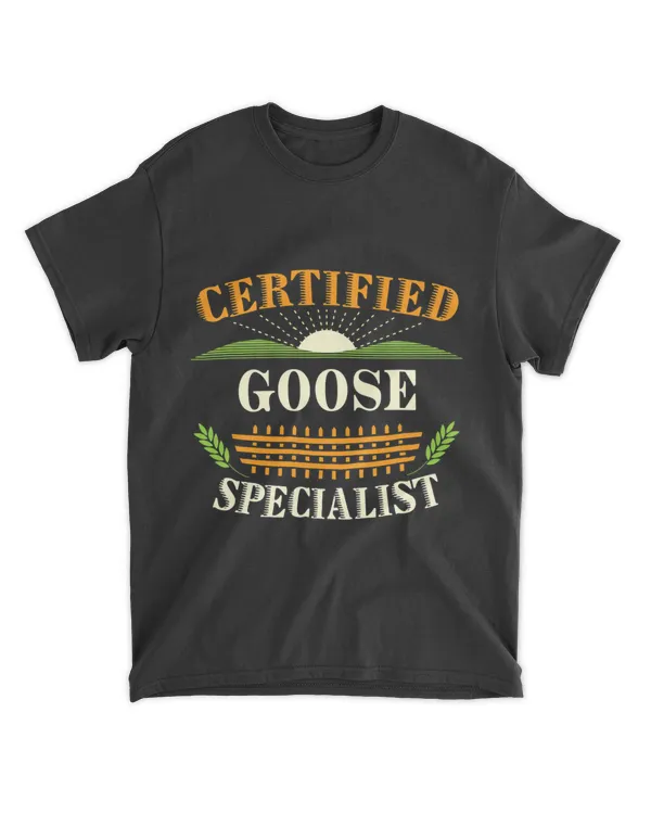 Certified Goose Specialist Farmer Funny Farming Humor Geese