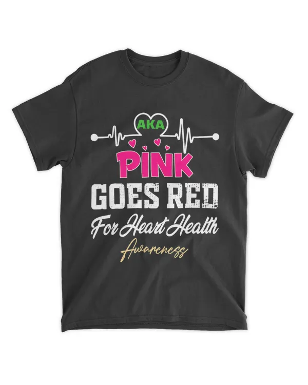 AKA Pink Goes Red For Heart Health Awareness Month 2Tee