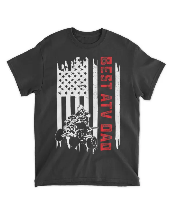 American Flag Four Wheeler ATV Dad Mudding Quad Bike Racing
